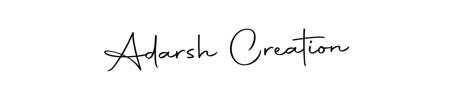 Similarly Autography-DOLnW is the best handwritten signature design. Signature creator online .You can use it as an online autograph creator for name Adarsh Creation. Adarsh Creation signature style 10 images and pictures png