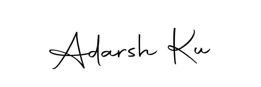 How to make Adarsh Ku name signature. Use Autography-DOLnW style for creating short signs online. This is the latest handwritten sign. Adarsh Ku signature style 10 images and pictures png