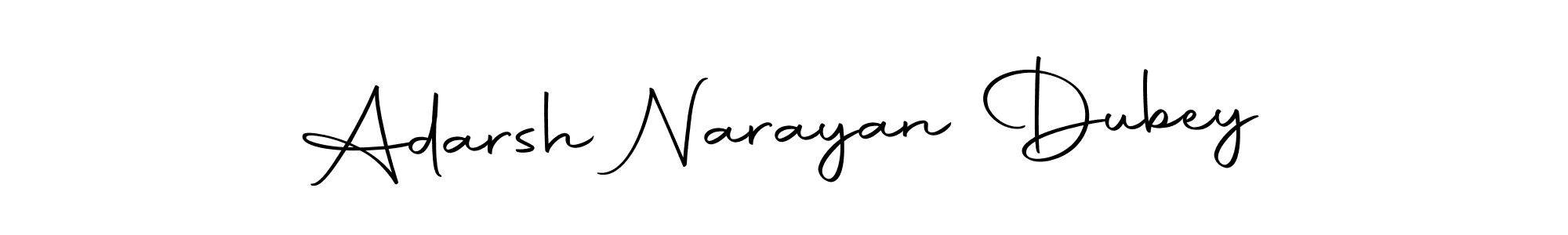 How to make Adarsh Narayan Dubey name signature. Use Autography-DOLnW style for creating short signs online. This is the latest handwritten sign. Adarsh Narayan Dubey signature style 10 images and pictures png