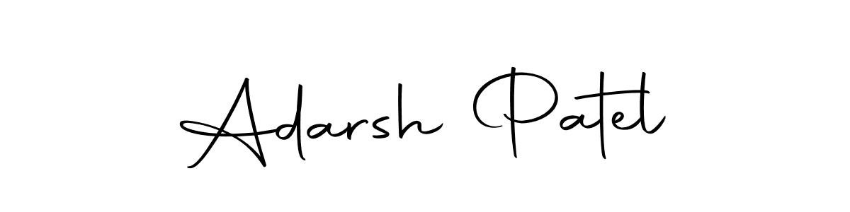 Create a beautiful signature design for name Adarsh Patel. With this signature (Autography-DOLnW) fonts, you can make a handwritten signature for free. Adarsh Patel signature style 10 images and pictures png
