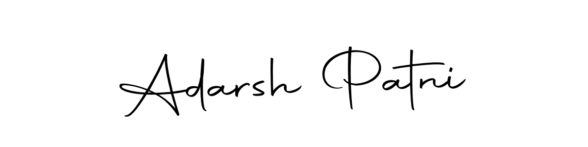 Use a signature maker to create a handwritten signature online. With this signature software, you can design (Autography-DOLnW) your own signature for name Adarsh Patni. Adarsh Patni signature style 10 images and pictures png