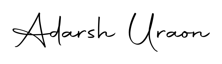 Turn your name Adarsh Uraon into a signature brand with Autography-DOLnW styling. Download in standard PNG or transparent format anytime. Adarsh Uraon signature style 10 images and pictures png