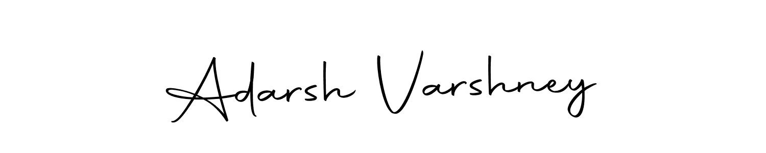 How to make Adarsh Varshney name signature. Use Autography-DOLnW style for creating short signs online. This is the latest handwritten sign. Adarsh Varshney signature style 10 images and pictures png