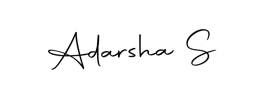 Make a beautiful signature design for name Adarsha S. Use this online signature maker to create a handwritten signature for free. Adarsha S signature style 10 images and pictures png