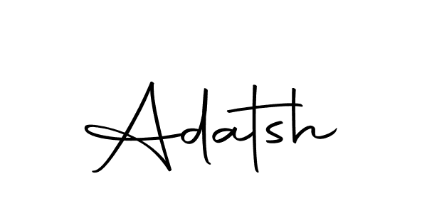 Create a beautiful signature design for name Adatsh. With this signature (Autography-DOLnW) fonts, you can make a handwritten signature for free. Adatsh signature style 10 images and pictures png