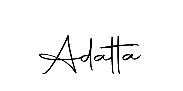 Make a beautiful signature design for name Adatta. With this signature (Autography-DOLnW) style, you can create a handwritten signature for free. Adatta signature style 10 images and pictures png