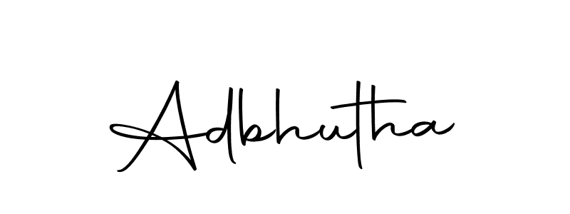 Use a signature maker to create a handwritten signature online. With this signature software, you can design (Autography-DOLnW) your own signature for name Adbhutha. Adbhutha signature style 10 images and pictures png