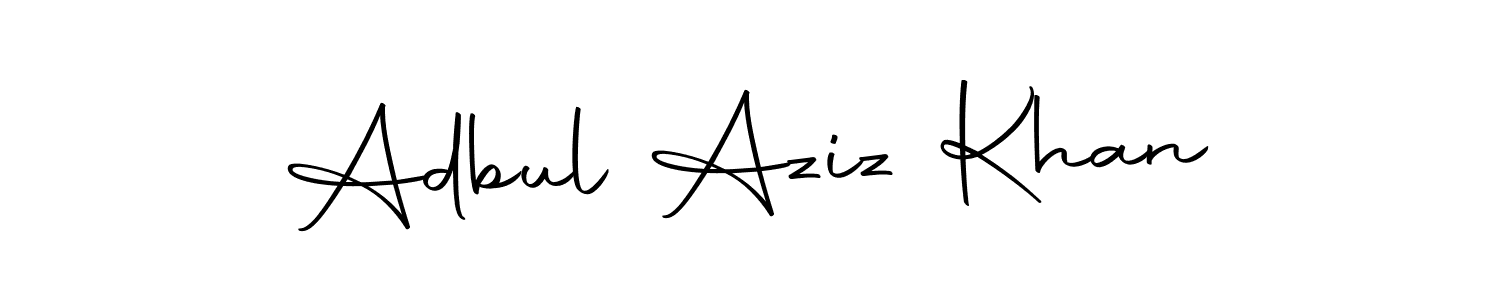 Also we have Adbul Aziz Khan name is the best signature style. Create professional handwritten signature collection using Autography-DOLnW autograph style. Adbul Aziz Khan signature style 10 images and pictures png