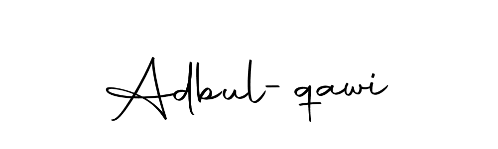 Use a signature maker to create a handwritten signature online. With this signature software, you can design (Autography-DOLnW) your own signature for name Adbul-qawi. Adbul-qawi signature style 10 images and pictures png