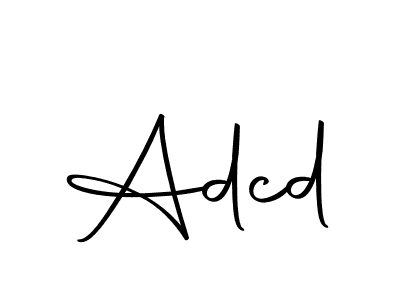 Similarly Autography-DOLnW is the best handwritten signature design. Signature creator online .You can use it as an online autograph creator for name Adcd. Adcd signature style 10 images and pictures png