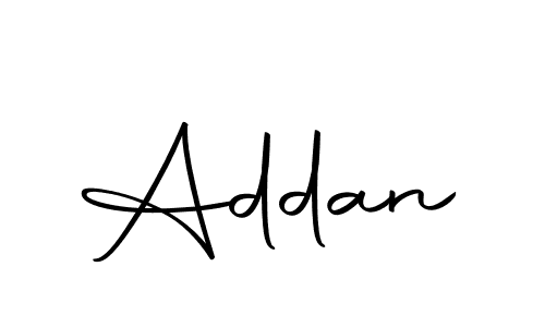 Design your own signature with our free online signature maker. With this signature software, you can create a handwritten (Autography-DOLnW) signature for name Addan. Addan signature style 10 images and pictures png