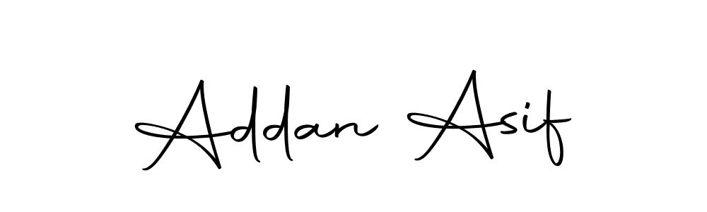 The best way (Autography-DOLnW) to make a short signature is to pick only two or three words in your name. The name Addan Asif include a total of six letters. For converting this name. Addan Asif signature style 10 images and pictures png