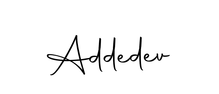 Make a beautiful signature design for name Addedev. With this signature (Autography-DOLnW) style, you can create a handwritten signature for free. Addedev signature style 10 images and pictures png