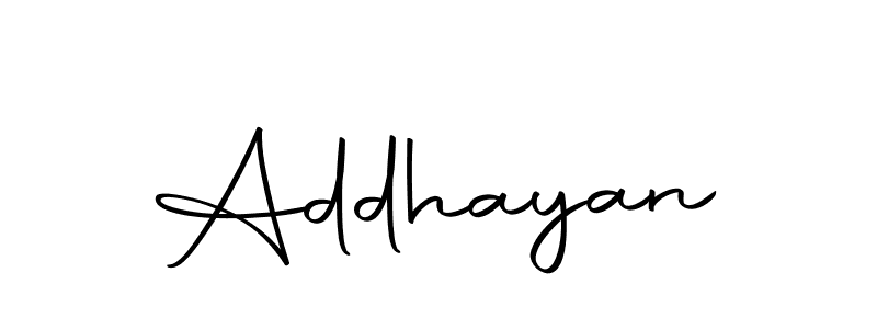 Create a beautiful signature design for name Addhayan. With this signature (Autography-DOLnW) fonts, you can make a handwritten signature for free. Addhayan signature style 10 images and pictures png