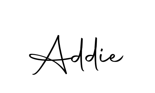 Design your own signature with our free online signature maker. With this signature software, you can create a handwritten (Autography-DOLnW) signature for name Addie. Addie signature style 10 images and pictures png