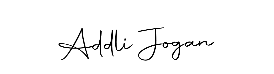 The best way (Autography-DOLnW) to make a short signature is to pick only two or three words in your name. The name Addli Jogan include a total of six letters. For converting this name. Addli Jogan signature style 10 images and pictures png