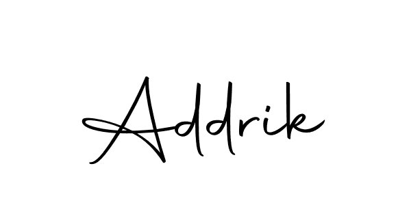Similarly Autography-DOLnW is the best handwritten signature design. Signature creator online .You can use it as an online autograph creator for name Addrik. Addrik signature style 10 images and pictures png