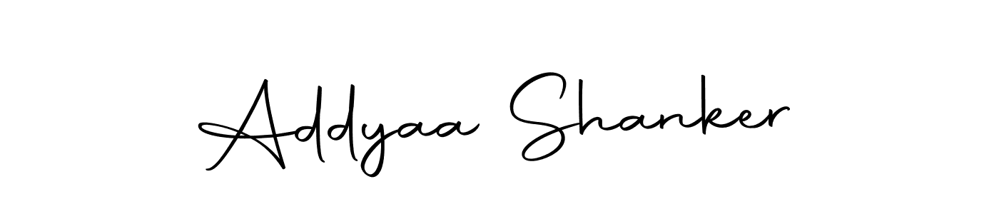 Make a beautiful signature design for name Addyaa Shanker. With this signature (Autography-DOLnW) style, you can create a handwritten signature for free. Addyaa Shanker signature style 10 images and pictures png