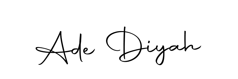 Ade Diyah stylish signature style. Best Handwritten Sign (Autography-DOLnW) for my name. Handwritten Signature Collection Ideas for my name Ade Diyah. Ade Diyah signature style 10 images and pictures png