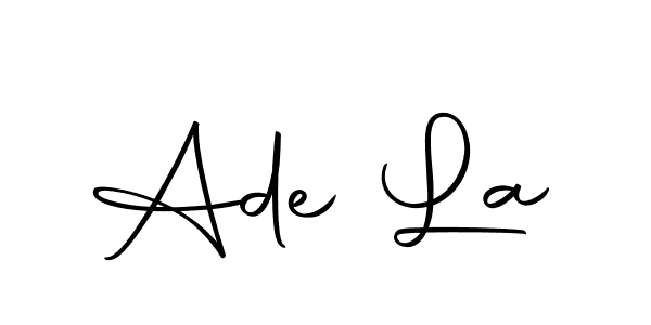 Design your own signature with our free online signature maker. With this signature software, you can create a handwritten (Autography-DOLnW) signature for name Ade La. Ade La signature style 10 images and pictures png