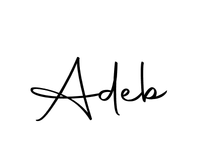 Here are the top 10 professional signature styles for the name Adeb. These are the best autograph styles you can use for your name. Adeb signature style 10 images and pictures png