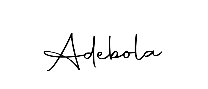 How to make Adebola name signature. Use Autography-DOLnW style for creating short signs online. This is the latest handwritten sign. Adebola signature style 10 images and pictures png