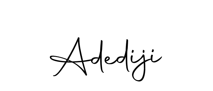 Design your own signature with our free online signature maker. With this signature software, you can create a handwritten (Autography-DOLnW) signature for name Adediji. Adediji signature style 10 images and pictures png