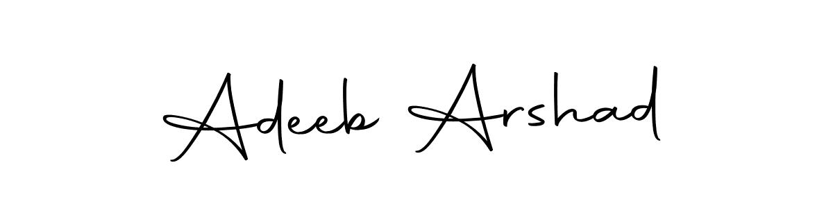 Make a beautiful signature design for name Adeeb Arshad. Use this online signature maker to create a handwritten signature for free. Adeeb Arshad signature style 10 images and pictures png