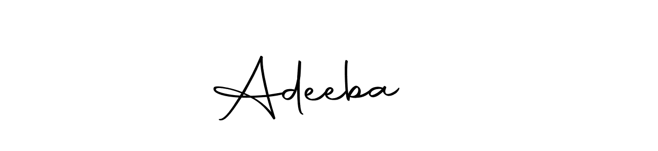 Make a beautiful signature design for name Adeeba ❤️. With this signature (Autography-DOLnW) style, you can create a handwritten signature for free. Adeeba ❤️ signature style 10 images and pictures png