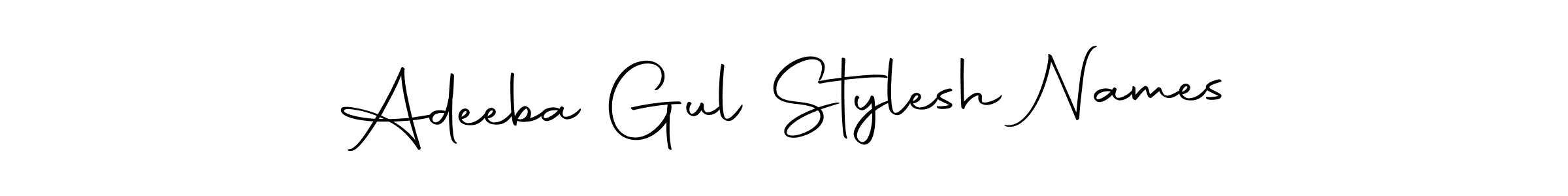 Make a beautiful signature design for name Adeeba Gul Stylesh Names. With this signature (Autography-DOLnW) style, you can create a handwritten signature for free. Adeeba Gul Stylesh Names signature style 10 images and pictures png