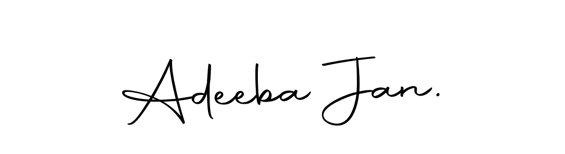 Design your own signature with our free online signature maker. With this signature software, you can create a handwritten (Autography-DOLnW) signature for name Adeeba Jan.. Adeeba Jan. signature style 10 images and pictures png