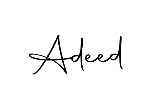 Create a beautiful signature design for name Adeed. With this signature (Autography-DOLnW) fonts, you can make a handwritten signature for free. Adeed signature style 10 images and pictures png