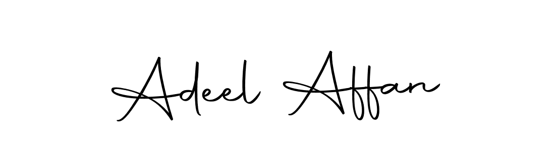 Make a beautiful signature design for name Adeel Affan. With this signature (Autography-DOLnW) style, you can create a handwritten signature for free. Adeel Affan signature style 10 images and pictures png
