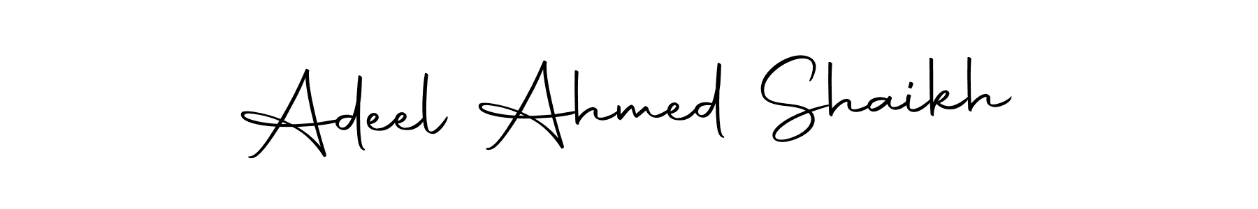 Make a beautiful signature design for name Adeel Ahmed Shaikh. With this signature (Autography-DOLnW) style, you can create a handwritten signature for free. Adeel Ahmed Shaikh signature style 10 images and pictures png