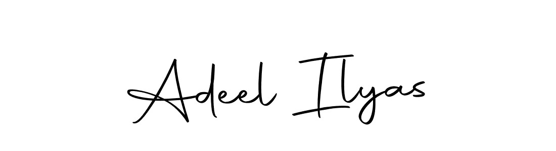 How to make Adeel Ilyas name signature. Use Autography-DOLnW style for creating short signs online. This is the latest handwritten sign. Adeel Ilyas signature style 10 images and pictures png