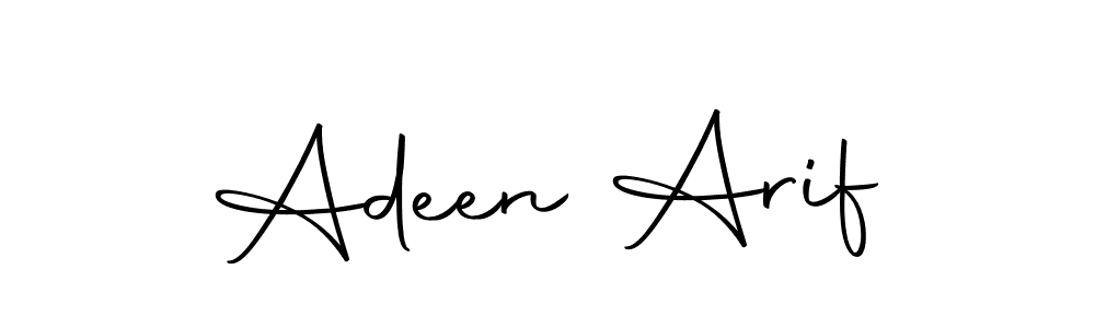 You should practise on your own different ways (Autography-DOLnW) to write your name (Adeen Arif) in signature. don't let someone else do it for you. Adeen Arif signature style 10 images and pictures png