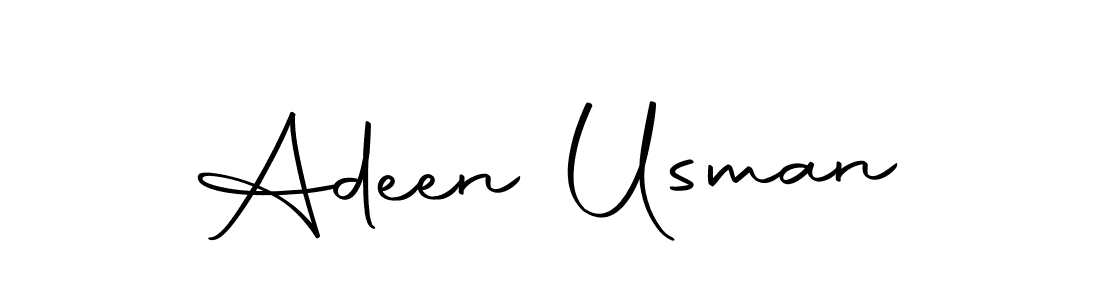 Adeen Usman stylish signature style. Best Handwritten Sign (Autography-DOLnW) for my name. Handwritten Signature Collection Ideas for my name Adeen Usman. Adeen Usman signature style 10 images and pictures png
