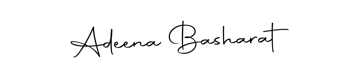 How to make Adeena Basharat name signature. Use Autography-DOLnW style for creating short signs online. This is the latest handwritten sign. Adeena Basharat signature style 10 images and pictures png