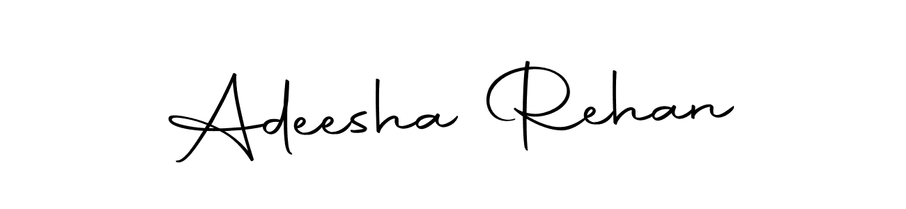 Design your own signature with our free online signature maker. With this signature software, you can create a handwritten (Autography-DOLnW) signature for name Adeesha Rehan. Adeesha Rehan signature style 10 images and pictures png