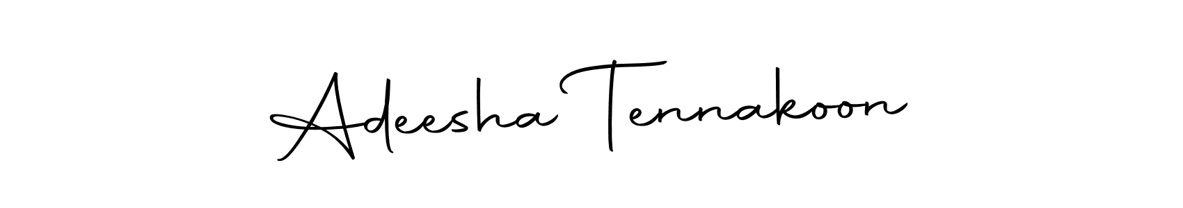 Make a beautiful signature design for name Adeesha Tennakoon. With this signature (Autography-DOLnW) style, you can create a handwritten signature for free. Adeesha Tennakoon signature style 10 images and pictures png