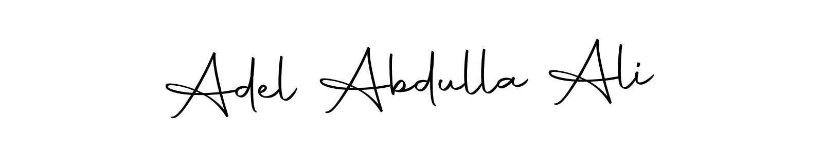 The best way (Autography-DOLnW) to make a short signature is to pick only two or three words in your name. The name Adel Abdulla Ali include a total of six letters. For converting this name. Adel Abdulla Ali signature style 10 images and pictures png