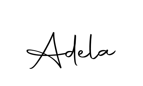Design your own signature with our free online signature maker. With this signature software, you can create a handwritten (Autography-DOLnW) signature for name Adela. Adela signature style 10 images and pictures png