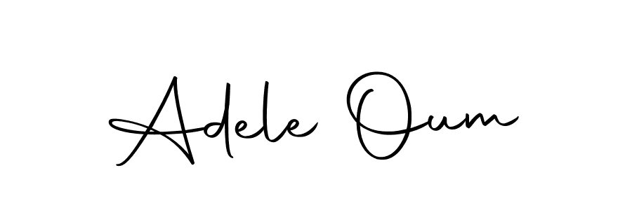 Design your own signature with our free online signature maker. With this signature software, you can create a handwritten (Autography-DOLnW) signature for name Adele Oum. Adele Oum signature style 10 images and pictures png