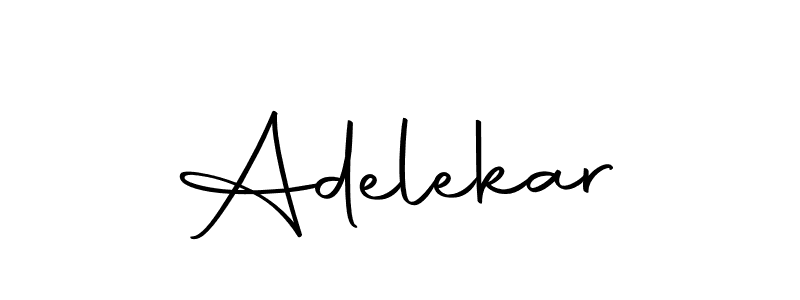 How to make Adelekar name signature. Use Autography-DOLnW style for creating short signs online. This is the latest handwritten sign. Adelekar signature style 10 images and pictures png