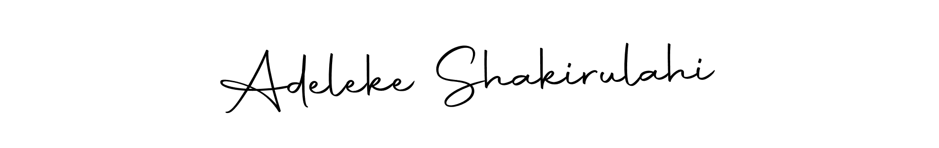 Make a beautiful signature design for name Adeleke Shakirulahi. With this signature (Autography-DOLnW) style, you can create a handwritten signature for free. Adeleke Shakirulahi signature style 10 images and pictures png