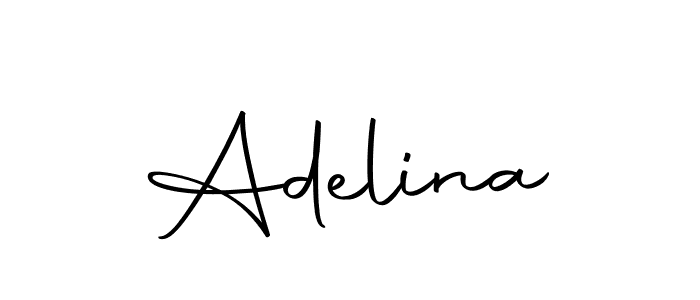 Design your own signature with our free online signature maker. With this signature software, you can create a handwritten (Autography-DOLnW) signature for name Adelina. Adelina signature style 10 images and pictures png