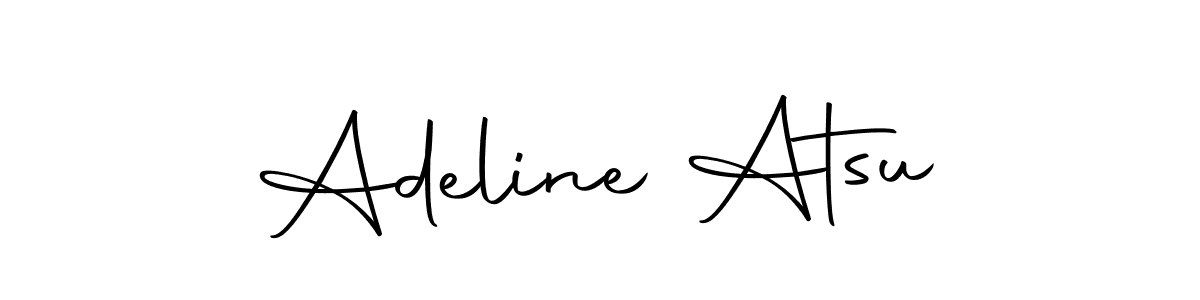 Use a signature maker to create a handwritten signature online. With this signature software, you can design (Autography-DOLnW) your own signature for name Adeline Atsu. Adeline Atsu signature style 10 images and pictures png