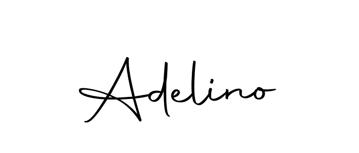 Design your own signature with our free online signature maker. With this signature software, you can create a handwritten (Autography-DOLnW) signature for name Adelino. Adelino signature style 10 images and pictures png