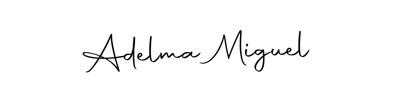 Make a beautiful signature design for name Adelma Miguel. With this signature (Autography-DOLnW) style, you can create a handwritten signature for free. Adelma Miguel signature style 10 images and pictures png