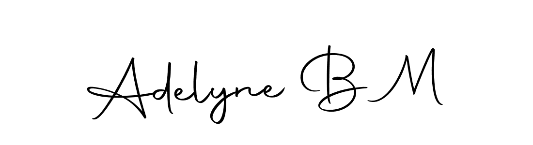 Here are the top 10 professional signature styles for the name Adelyne B M. These are the best autograph styles you can use for your name. Adelyne B M signature style 10 images and pictures png